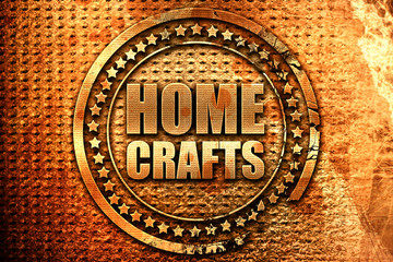 home crafts, 3D rendering, grunge metal stamp