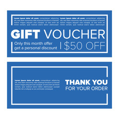 Modern gift voucher