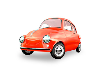 cartoon car 3D rendering