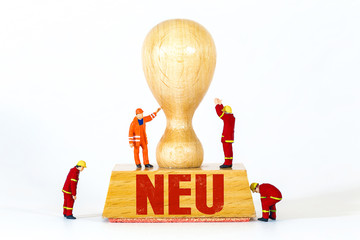 NEU, Holzstempel mit Spielfiguren