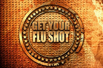 Get your fly shot background, 3D rendering, grunge metal stamp