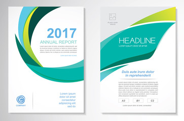 Vector Brochure Flyer design Layout template, size A4, Front page and back page, infographics. Easy to use and edit.