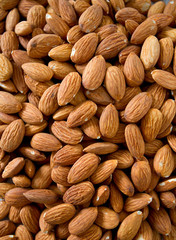 almonds background
