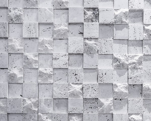 Wall Tiles Cubic stone Pattern texture background Black and white