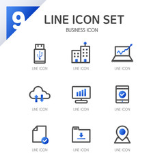 Business Line Icon set