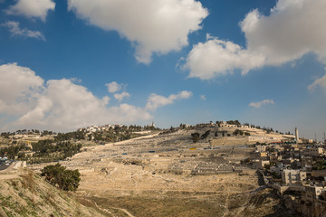 Mount of Olives in Jerusalem .