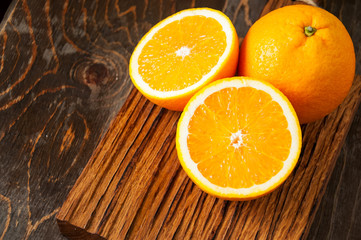 Set of fresh citrus fruits