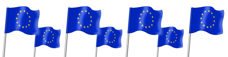 Banner. Flags. Europe