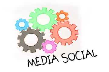 Obraz premium Gears and EVENT MARKETING mechanism