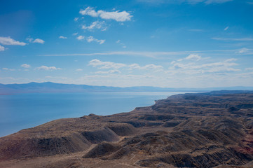 Cracks in the ground by coal mine