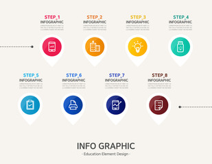 Obraz premium Info graphic design