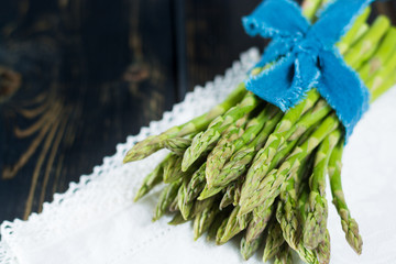 Spring season - fresh green asparagus