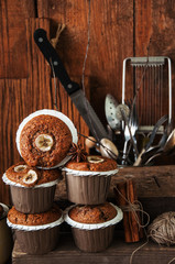 Cinnamon banana muffins