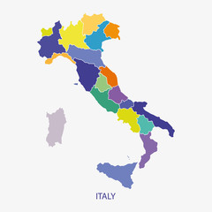 Fototapeta premium ITALY MAP