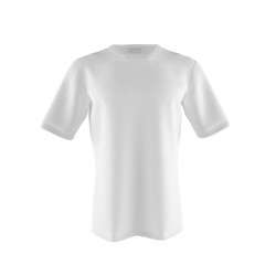light T-shirt isolated on white