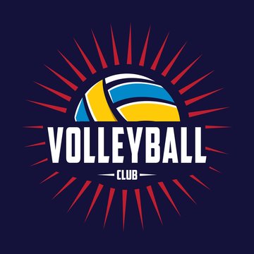 Volleyball logo, America logo