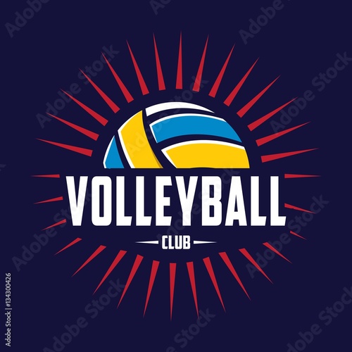 "Volleyball logo, America logo" Stock image and royalty-free vector