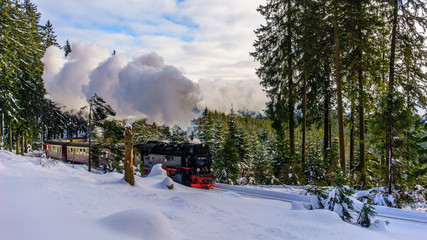 Train to the Brocken top in Germany