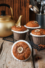 Cinnamon banana muffins