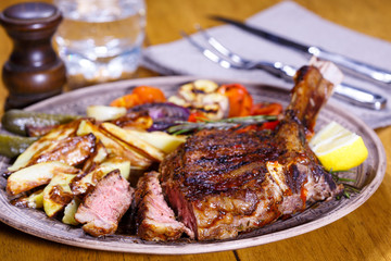 Steak on the table