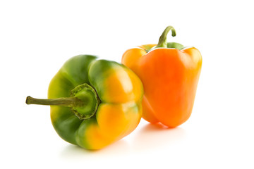 Multicolored bell pepper.