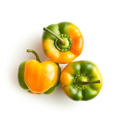 Multicolored bell pepper.