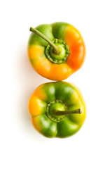 Multicolored bell pepper.