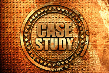 case study, 3D rendering, grunge metal stamp