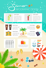 Summer Concept Infographic