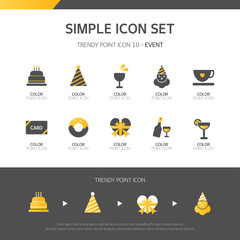 event Simple icon set