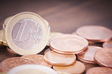 Euro coins