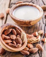 Almond nuts.