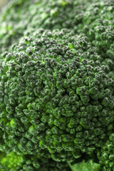Close up of broccoli flower