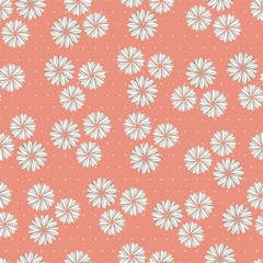 flower seamless vector pattern