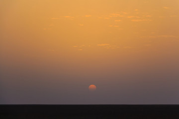Desert landscape in North Africa