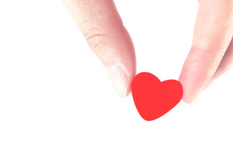 Obraz premium Hand holding a heart.valentine.