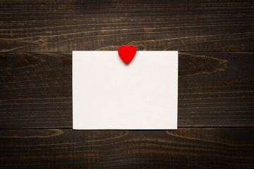 Valentine's day background. Valentine's Day card with red heart