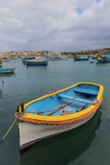 Fototapeta na wymiar Marsaxlokk, malerisches Fischerdorf auf Malta