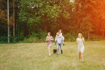 Fototapeta premium happy family HD