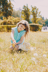 Fototapeta premium girl on a walk