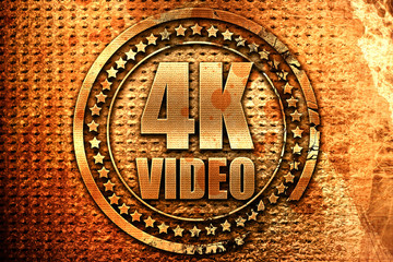 4k video, 3D rendering, grunge metal stamp