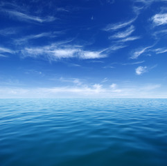 Obraz premium Blue sea water surface