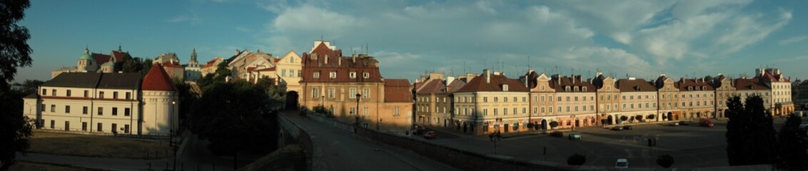 Naklejka na ściany i meble Lublin, Panorama Miasta.