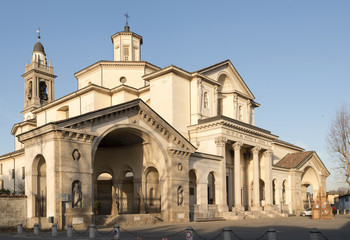 Fototapeta na wymiar Saints Protaso and Gervaso church, Gorgonzola, Italy