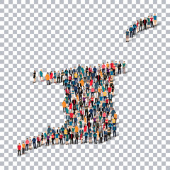 people map country Trinidad and Tobago vector