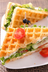 waffle sandwich