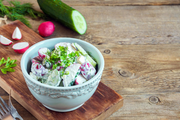 creamy vegetable salad