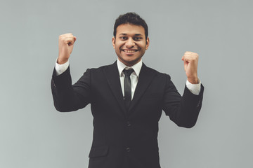 Afro American businessman