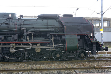 Obraz na płótnie Canvas Locomotive a vapeur 241 P 17