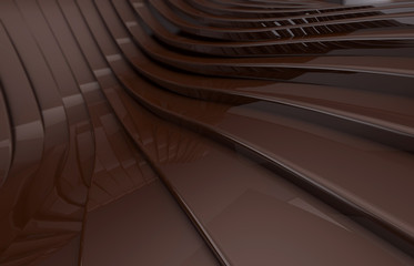 Abstract Dark brown Metallic Shiny Background